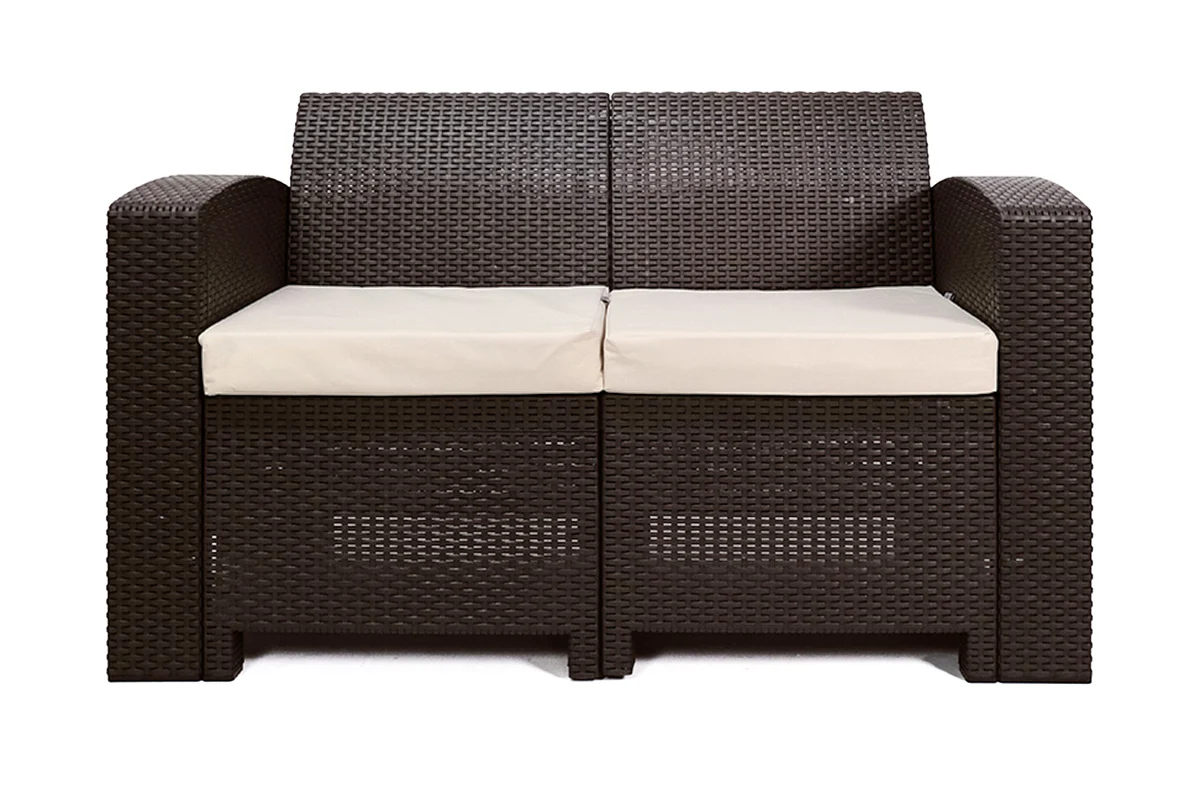 Rattan premium, диван двухместный, венге