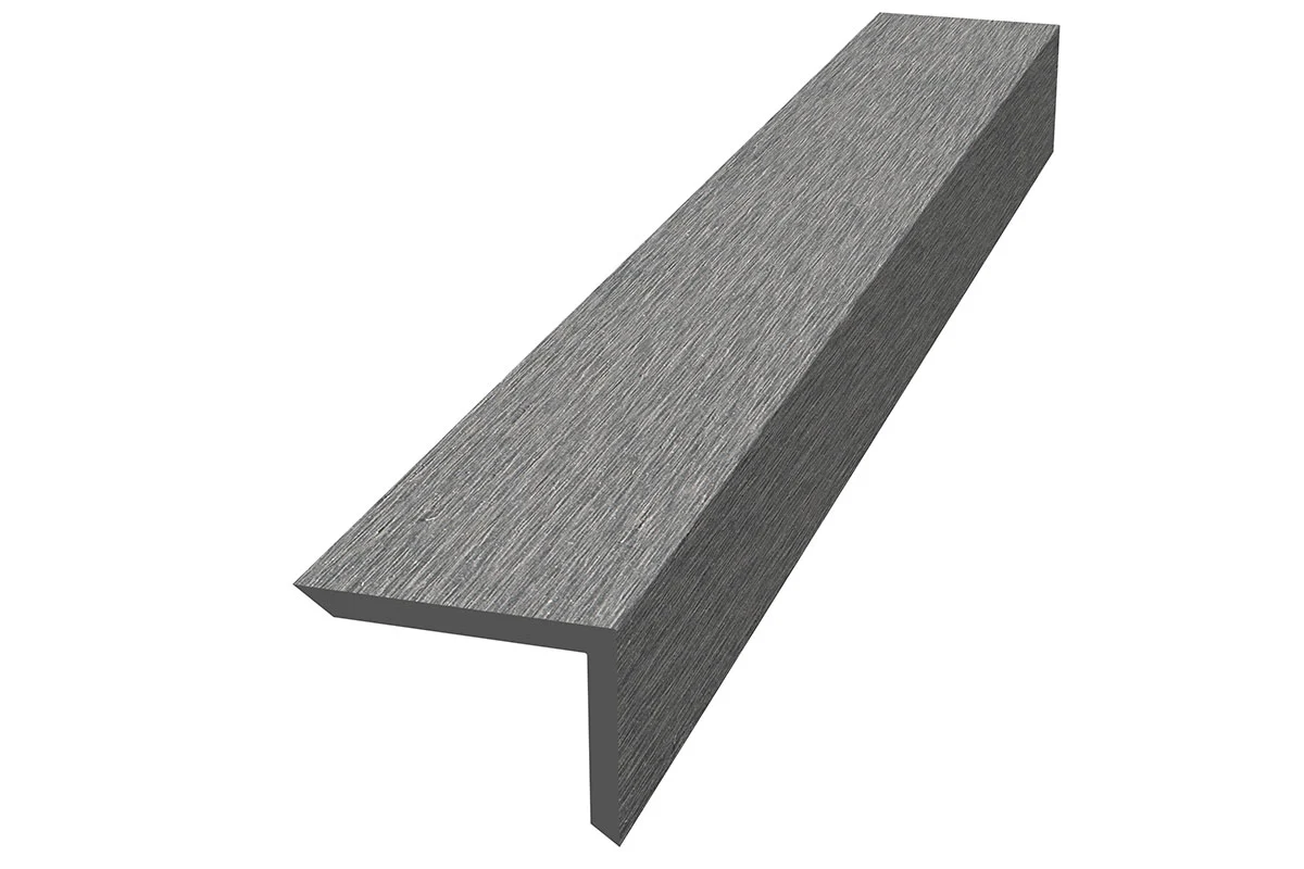Уголок ДПК для террасной доски NauticPrime, 60*40*2900мм, темно-серый